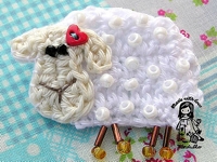ravelry Vendula Maderska Crocheted Lamb Brooch